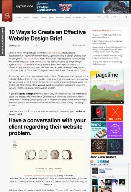 図2　効果的なWebデザインを作る10の方法
