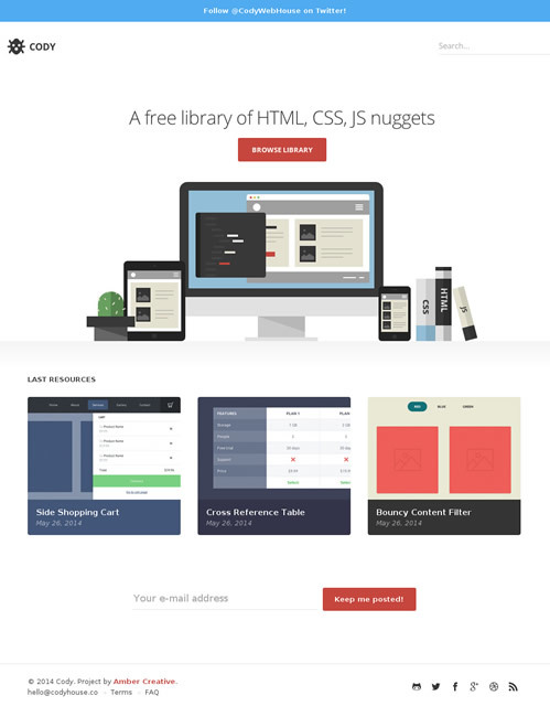 図3　HTML/CSS/JSのライブラリをまとめたサイト