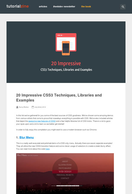 図3　CSS3のテクニックやライブラリのまとめ