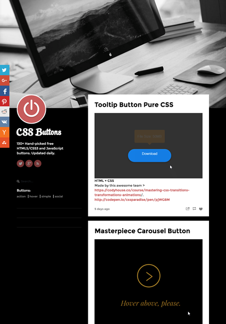 図4　CSSボタンのギャラリーサイト