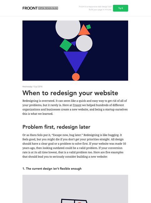 図1　Webサイトのデザインリニューアルをすべき時