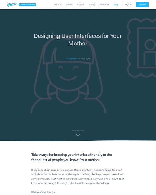 図2　ユーザーインターフェイスを母親にも分かるように作るヒント