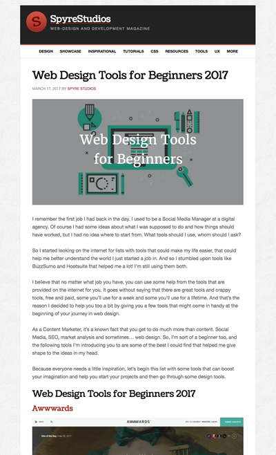 図4　初心者のためのWebデザインツールのまとめ