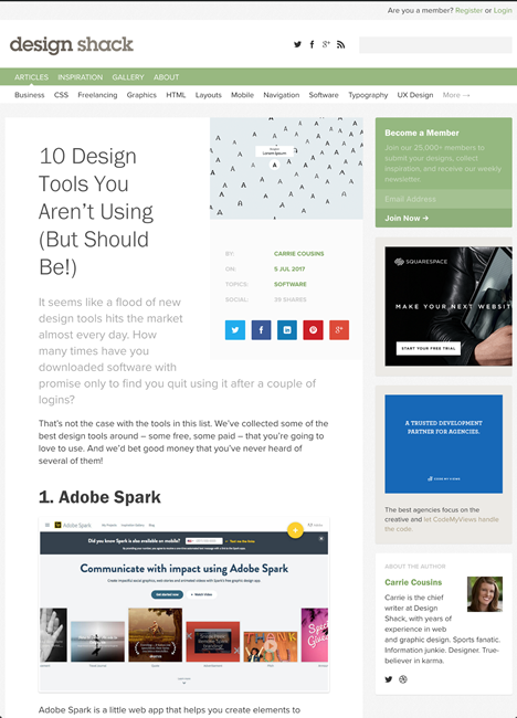 図6　あまり知られていない10種類のデザインツール