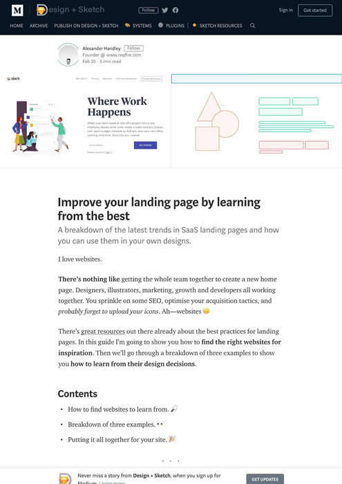 図1　良い事例から学ぶランディングページを改善するためのヒント