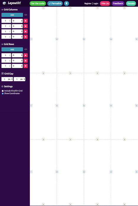 図6　CSS Gridによるグリッドレイアウトのビルダー