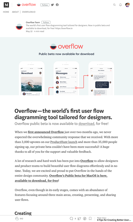 図4　フロー図作成ツールOverflowの紹介