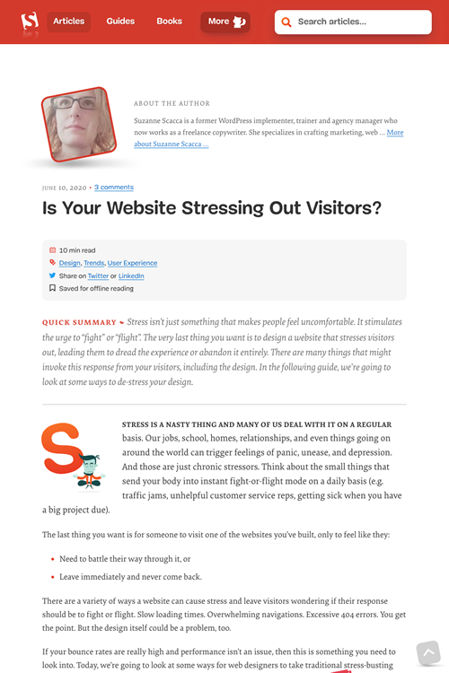 図3　ウェブサイトが訪問者にストレスをかけないためのヒント