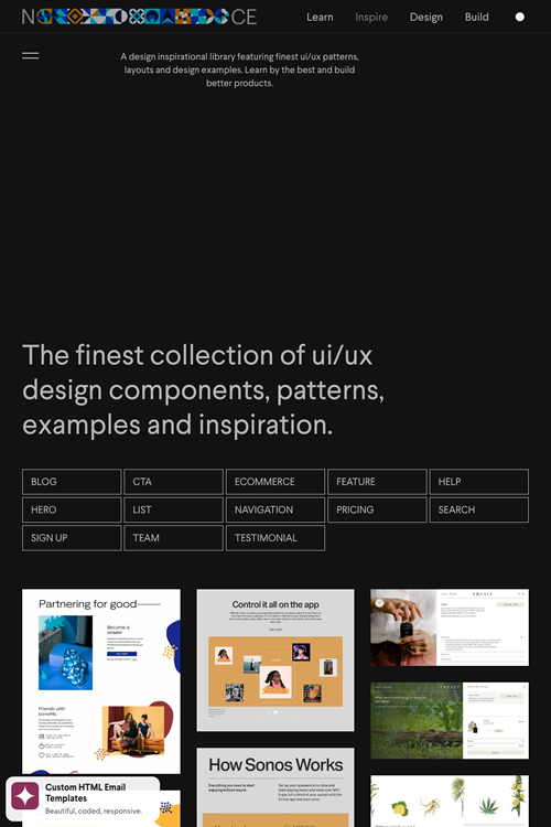 図4　UI／UXデザインのギャラリーサイト