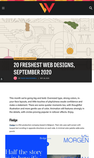 図5　最新版のWebデザインのギャラリー