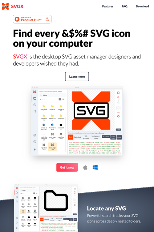 図6　SVGを管理、編集できるアプリケーション