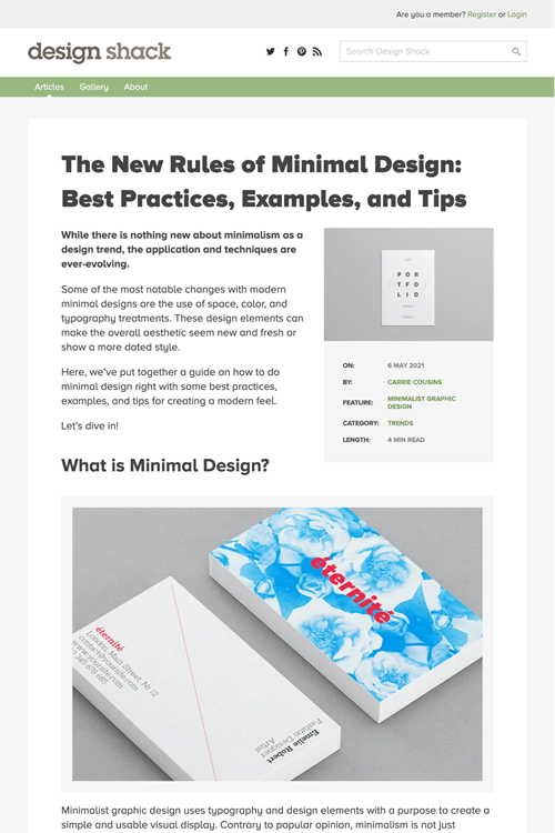 図5　ミニマルデザインの新たなルール