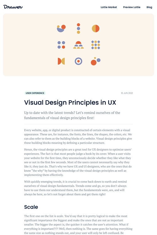 図2　UXにおけるビジュアルデザインの原則
