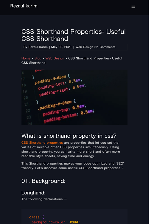 図4　CSSのショートハンドでの記述方法いろいろ