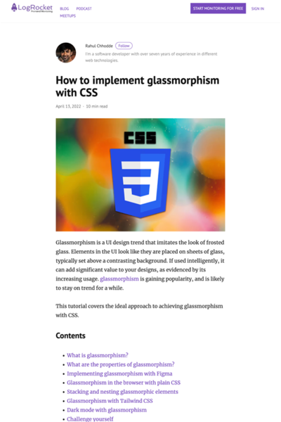 図4　CSSでグラスモーフィズムを実現する理想的アプローチ