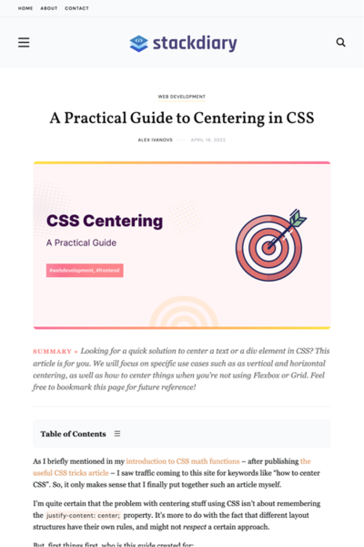 図1　CSSでのセンタリングの実用ガイド
