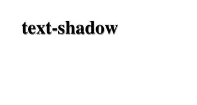 図1　text-shadowプロパティを用いたサンプルの表示結果