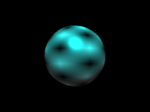 図4　3次元空間に描かれたひとつの球体