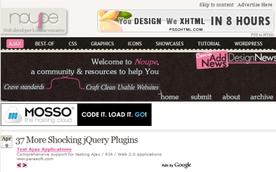 Noupe - 37 More Shocking jQuery Plugins