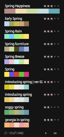Springひとつとっても，たくさんのSpringカラーがある