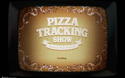図2　ピザの注文が終了すると「ピザトラッキングショー」が始まる