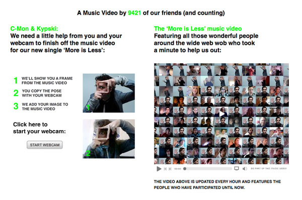 図1　ユーザーにミュージックビデオ制作の手助けを求めている