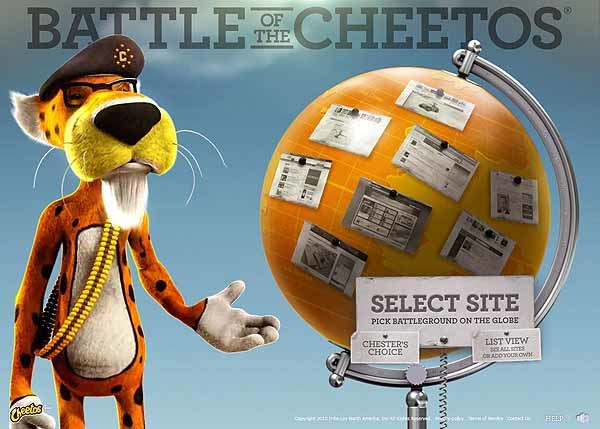 図1　スナック菓子Cheetosの世界観を生かした『Cheetos - Battle of the Cheetos』