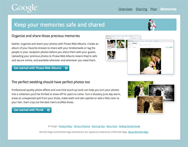 図2　Googleの各種ウェブサービスを使うことで、結婚準備に必要な時間を節約する