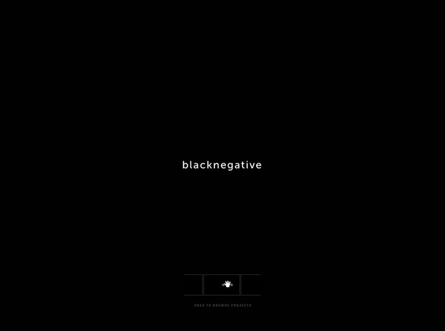 図1　クリエイティブ・プロダクション「blacknegative」のウェブサイト