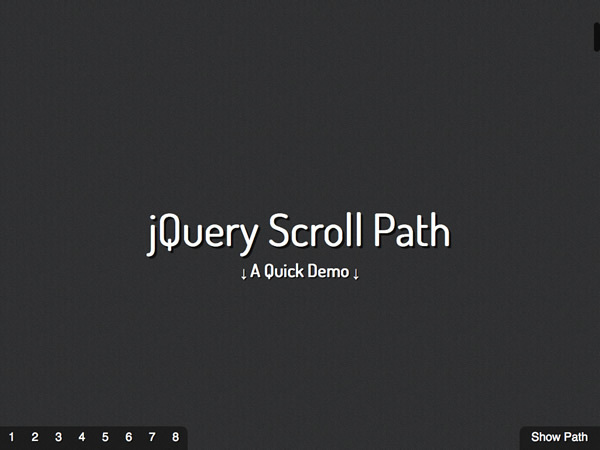 図3　パララックス表現を実現するjQueryプラグインのひとつ『jQuery Scroll Path</a>』