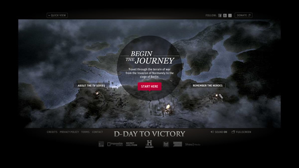 図7　第2次世界大戦中の戦いを解説した『D-Day to Victory Interactive』