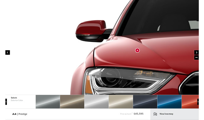 図7　高品質の画像を使った車のカスタマイズも、今回のリニューアルの特徴のひとつ