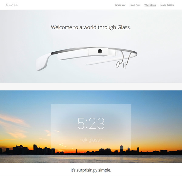 図5　2014年に最も注目されるであろうウェアラブルデバイス、『Google Glass』