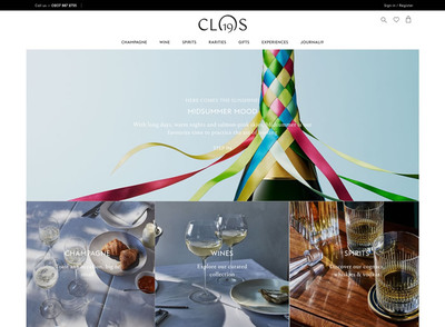 図7　高級ワイン・スピリッツを軸に商品だけでなくパーティや旅行プランなどを提供する『Clos19』