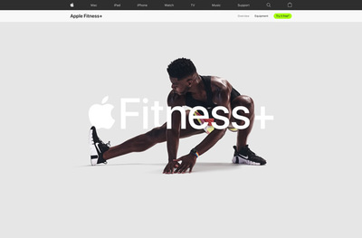 図1　「Apple Watch」の使用を前提としたAppleの新しいフィットネスサービス「Apple Fitness+」