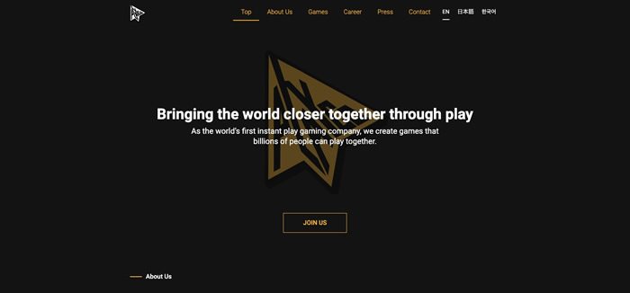 図3　世界初のインスタントプレイゲーム会社、Playcoのウェブサイト