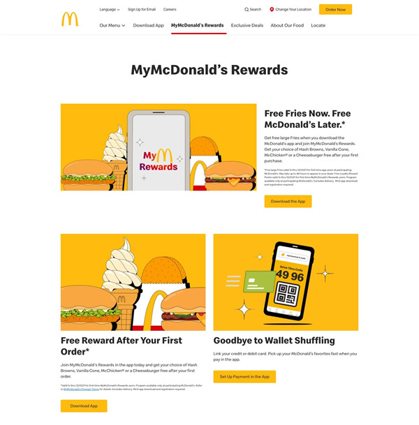 図3　『MyMcDonald's® Rewards: Get Free Foo