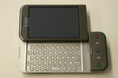 2008年に登場した，初代GoogleケータイT-Mobile G1