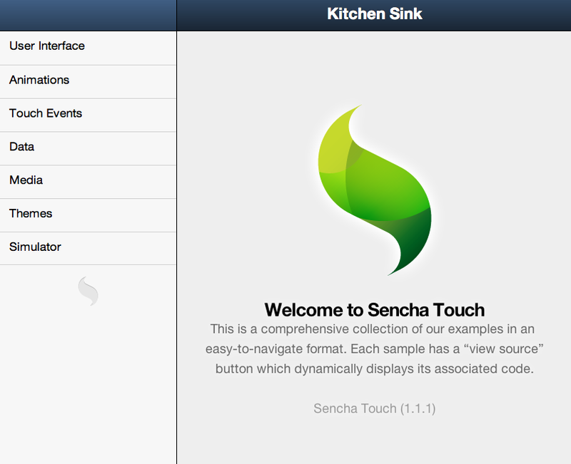 図3　Sencha Touch demos