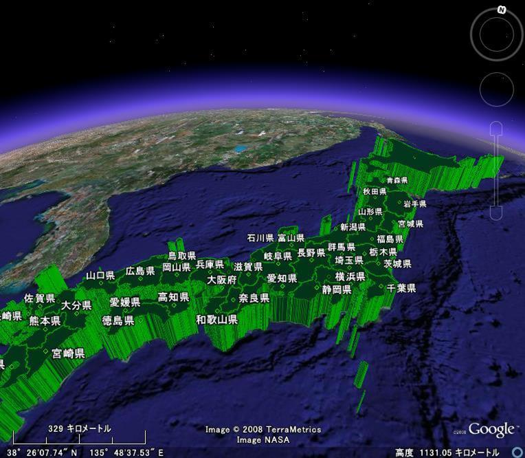 図6　日本列島丸ごとグラフ化