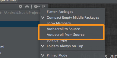 図9　Autoscroll to Source/Autoscroll from Source