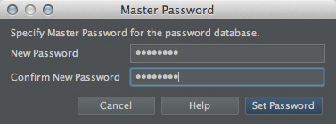 図23　「Master Password」ダイアログ