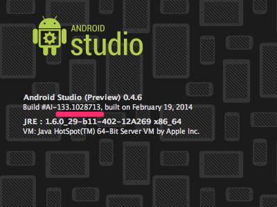 図16　Android StudioのAbout画面