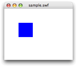 図2　青い矩形のインスタンスが表示される
