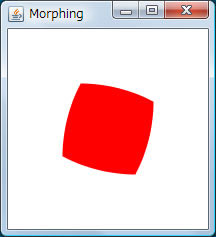 図6　四角から円へのモーフィング