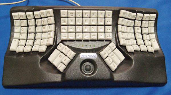 写真5　Maltron dual hand 3Dキーボード