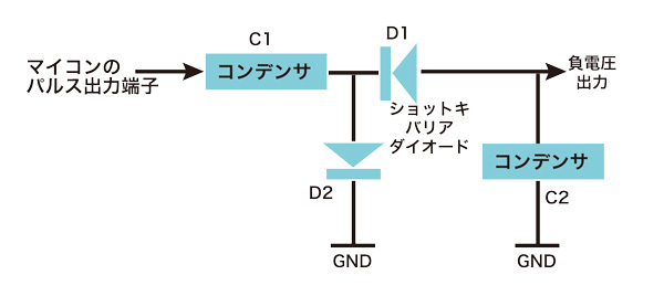 図6　負電源発生回路（SH7706LSR簡易版）