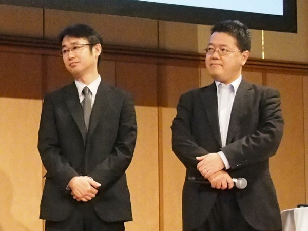 NTTコミュニケーションズ 大野理望氏（左）、林雅之氏