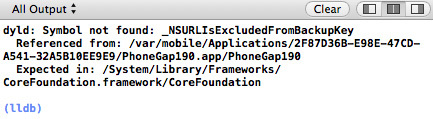 PhoneGap 1.9.0ではiOS 5.1以上でないとアプリケーションが起動しない