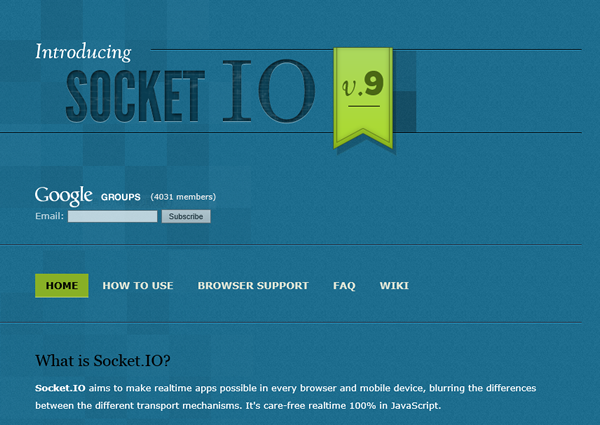 図1　socket.io公式サイト